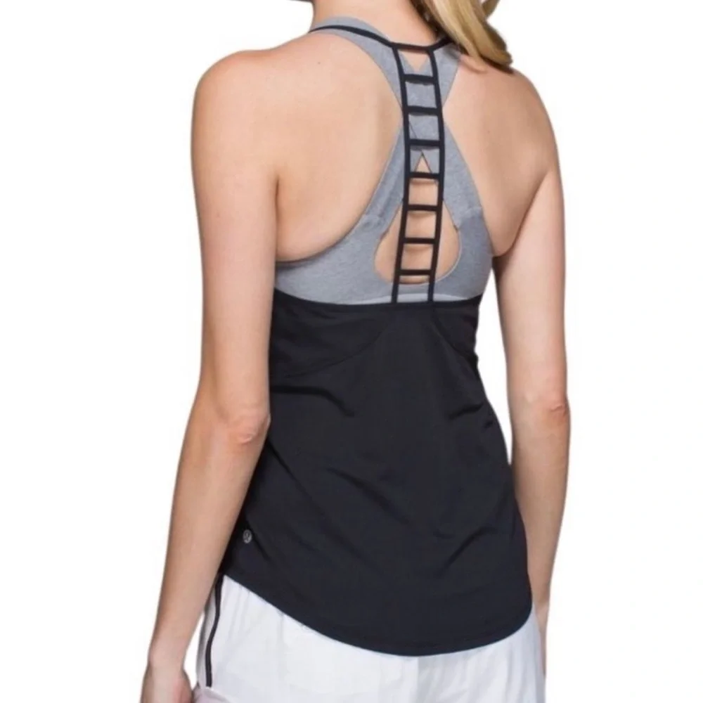 Lululemon Breezy Singlet Ladder Back Tank Top in Black